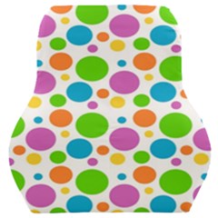 Polka-dot-callor Car Seat Back Cushion  by nate14shop