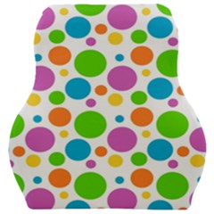 Polka-dot-callor Car Seat Velour Cushion  by nate14shop