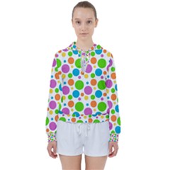 Polka-dot-callor Women s Tie Up Sweat by nate14shop