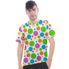 Polka-dot-callor Men s Sport Top by nate14shop