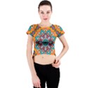 Mandala Spirit Crew Neck Crop Top View1