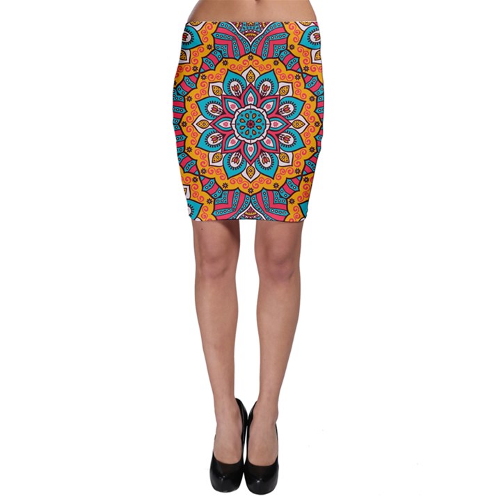 Mandala Spirit Bodycon Skirt