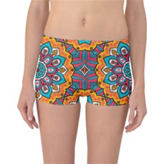 Mandala Spirit Reversible Boyleg Bikini Bottoms by zappwaits