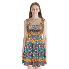 Mandala Spirit Split Back Mini Dress  by zappwaits