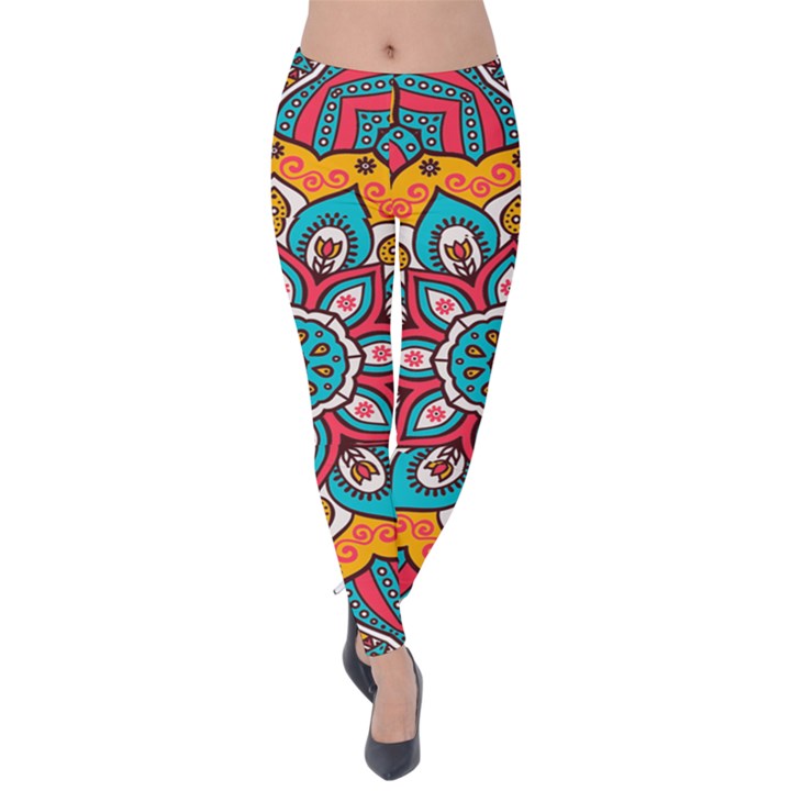 Mandala Spirit Velvet Leggings