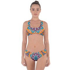 Mandala Spirit Criss Cross Bikini Set by zappwaits