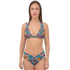 Mandala Spirit Double Strap Halter Bikini Set by zappwaits