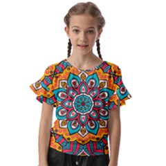 Mandala Spirit Kids  Cut Out Flutter Sleeves