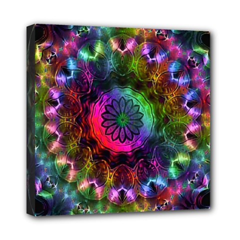 Pride Mandala Mini Canvas 8  X 8  (stretched) by MRNStudios