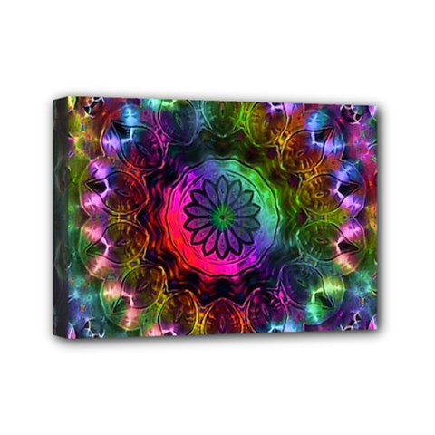 Pride Mandala Mini Canvas 7  X 5  (stretched) by MRNStudios