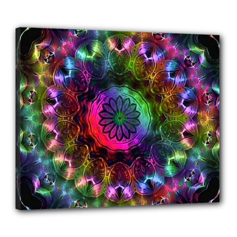 Pride Mandala Canvas 24  X 20  (stretched) by MRNStudios