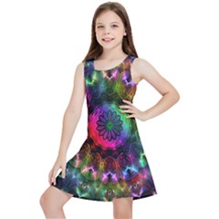 Pride Mandala Kids  Lightweight Sleeveless Dress by MRNStudios