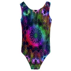 Pride Mandala Kids  Cut-out Back One Piece Swimsuit by MRNStudios