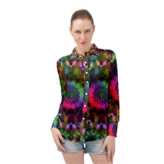 Pride Mandala Long Sleeve Chiffon Shirt