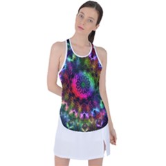 Pride Mandala Racer Back Mesh Tank Top by MRNStudios