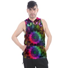 Pride Mandala Men s Sleeveless Hoodie by MRNStudios