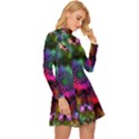 Pride Mandala Long Sleeve Velour Longline Dress View3