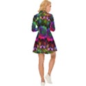 Pride Mandala Long Sleeve Velour Longline Dress View4