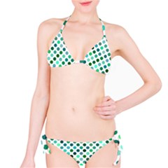 Polka-dot-green Classic Bikini Set by nate14shop