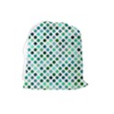 Polka-dot-green Drawstring Pouch (Large) View2