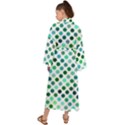 Polka-dot-green Maxi Kimono View2