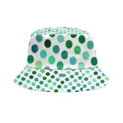 Polka-dot-green Inside Out Bucket Hat by nate14shop