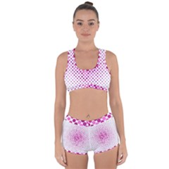 Polkadot-pattern Racerback Boyleg Bikini Set by nate14shop