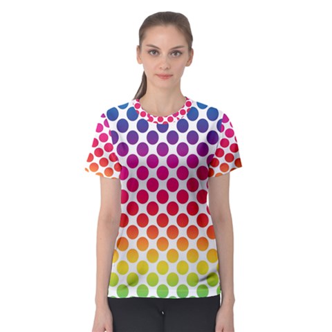 Polka-dots-callor Women s Sport Mesh Tee by nate14shop