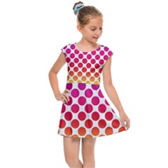 Polka-dots-callor Kids  Cap Sleeve Dress by nate14shop