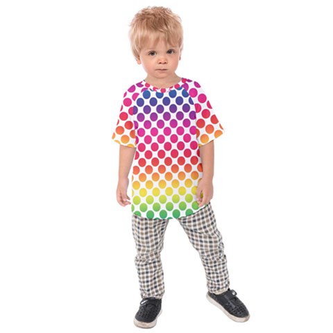 Polka-dots-callor Kids  Raglan Tee by nate14shop