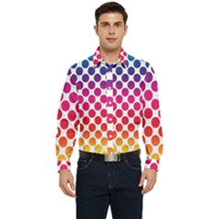 Polka-dots-callor Men s Long Sleeve  Shirt by nate14shop