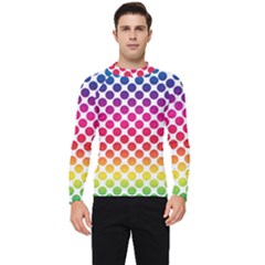 Polka-dots-callor Men s Long Sleeve Rash Guard by nate14shop