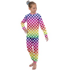 Polka-dots-callor Kids  Long Sleeve Set  by nate14shop