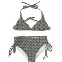 Polka-dots-gray Kids  Classic Bikini Set by nate14shop