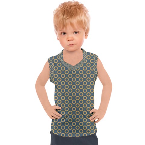 Polka-dots-gray Kids  Sport Tank Top by nate14shop