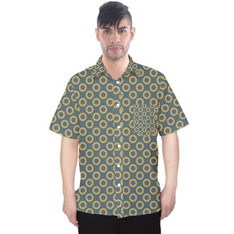 Polka-dots-gray Men s Hawaii Shirt by nate14shop