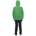 Polka-dots-green Men s Front Pocket Pullover Windbreaker View2