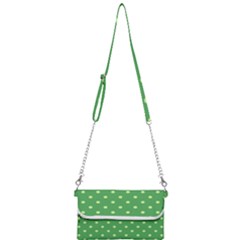 Polka-dots-green Mini Crossbody Handbag by nate14shop