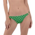 Polka-dots-green Ring Detail Bikini Bottom View1