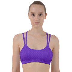 Polka-dots-lilac Line Them Up Sports Bra