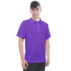 Polka-dots-lilac Men s Polo Tee