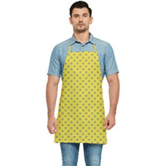 Polka-dots-light Yellow Kitchen Apron by nate14shop