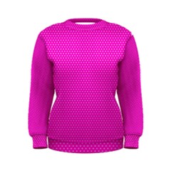 Polkadots-pink Women s Sweatshirt by nate14shop