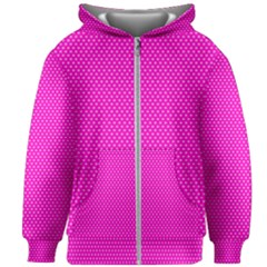 Polkadots-pink Kids  Zipper Hoodie Without Drawstring by nate14shop