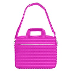 Polkadots-pink Macbook Pro 16  Shoulder Laptop Bag by nate14shop