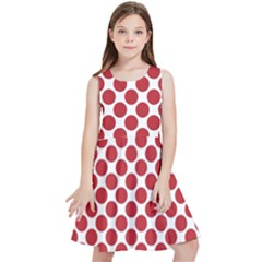 Polka-dots-polkared Kids  Skater Dress