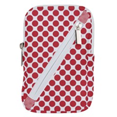 Polka-dots-polkared Belt Pouch Bag (small) by nate14shop