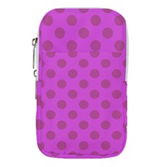 Polka-dots-purple Waist Pouch (small) by nate14shop