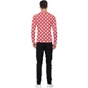 Polka-dots-red Men s Long Sleeve Rash Guard View2