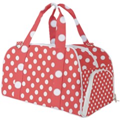 Polka-dots-red Burner Gym Duffel Bag